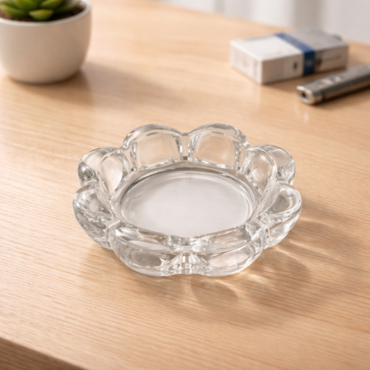 Scrumiera din Sticla Transparenta