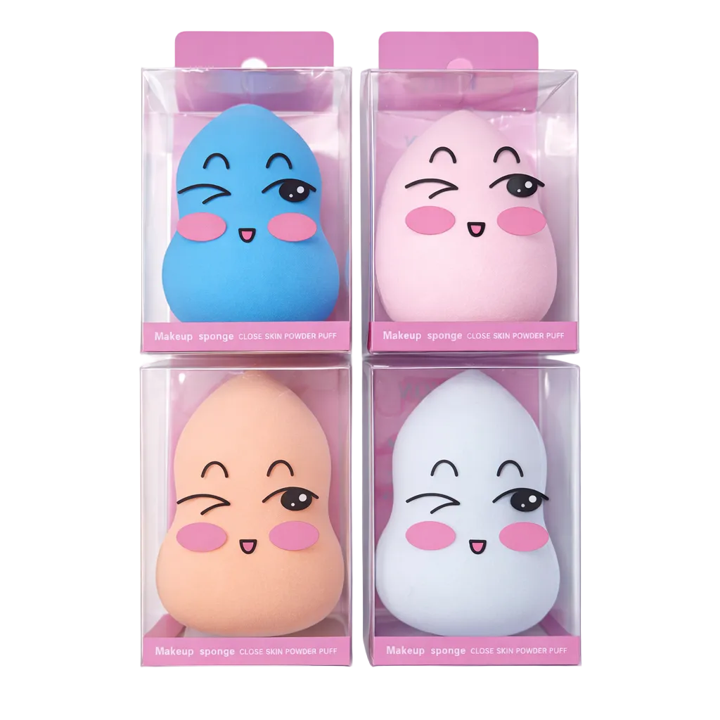 Set 4 bureti de machiaj pentru aplicarea fondului de ten 