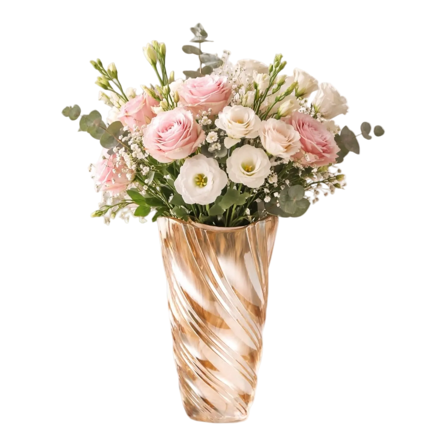 Vaza decorativa din sticla, 24 cm