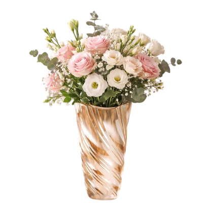 Vaza decorativa din sticla, 24 cm