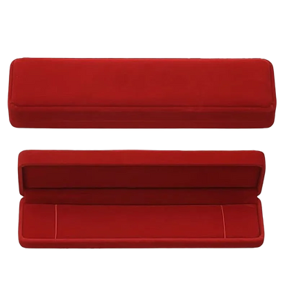 Cutie Bijuterii Catifea Rosie pentru Bratari sau Coliere, 21 x 5 x 3 cm